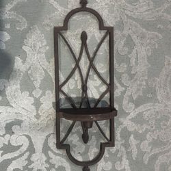 Southern Living at Home Cordova iron wall-hanging candle holder