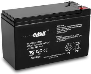 Casil CA1280 12V 8Ah SLA/AGM Sealed Lead Acid Maintenance-Free Battery