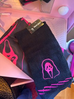 Ghost face shower curtain /towels