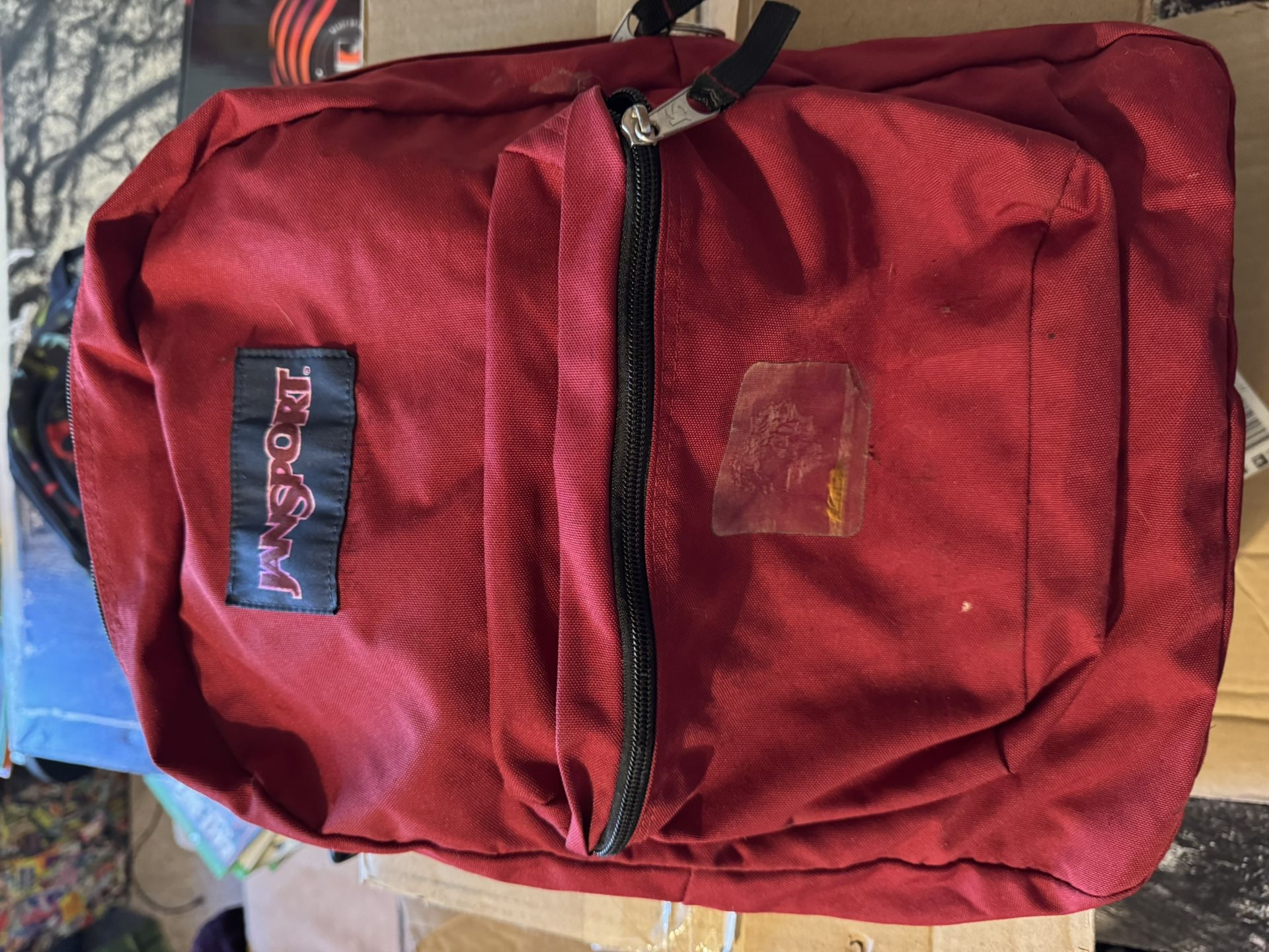 Red Jansport Backpack