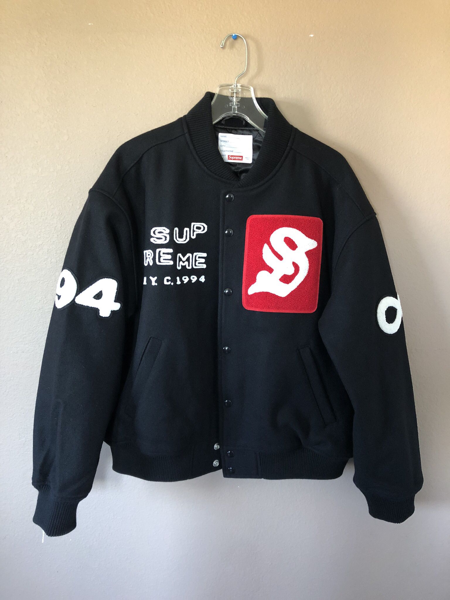 Supreme CPFM Tourist Varsity Jacket SS23 Black for Sale in Lake Forest, CA  - OfferUp