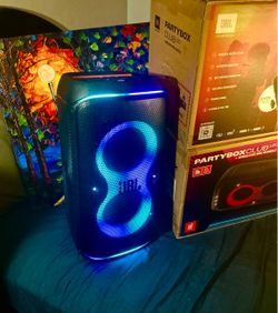 JBL ~ Partybox 120 Portable Bluetooth Party Speaker Powerful Bass, JBL Pro Sound, LED Lights (NO MIC)