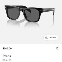 Prada SPR A17S Men’s Sunglasses Black 