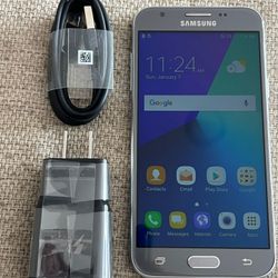 Samsung Galaxy J3, Factory Unlocked,  Excellent Condition.  Like New 