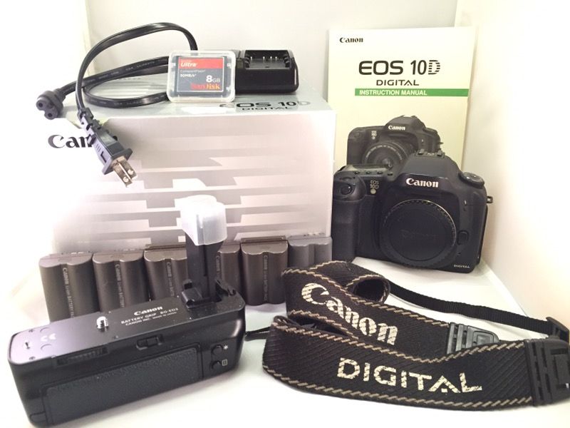 ***CANON EOS 10D CAMERA BODY AND BG-ED3 GRIP***