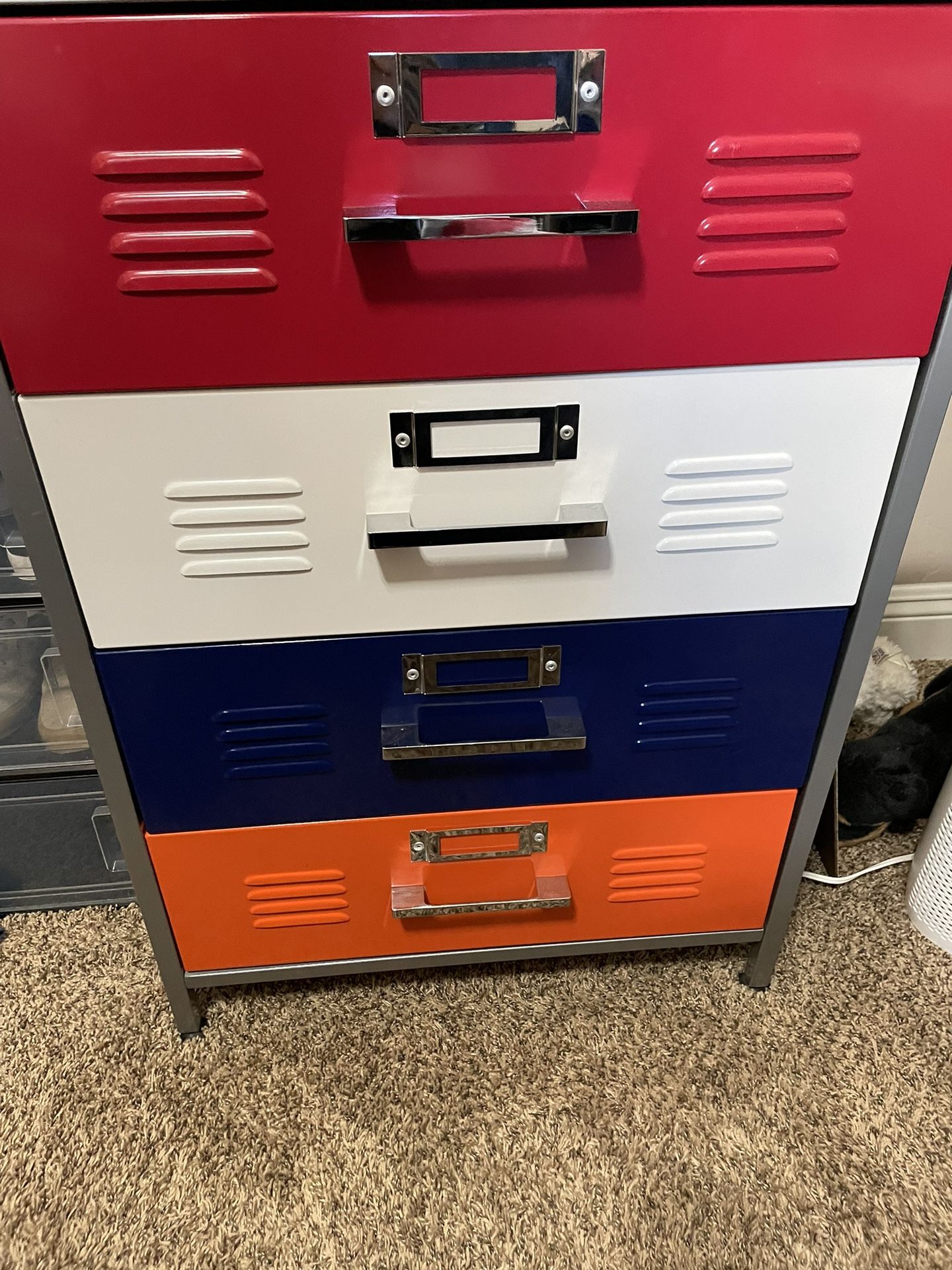 Sports Locker Style Dresser & 2 Nightstands