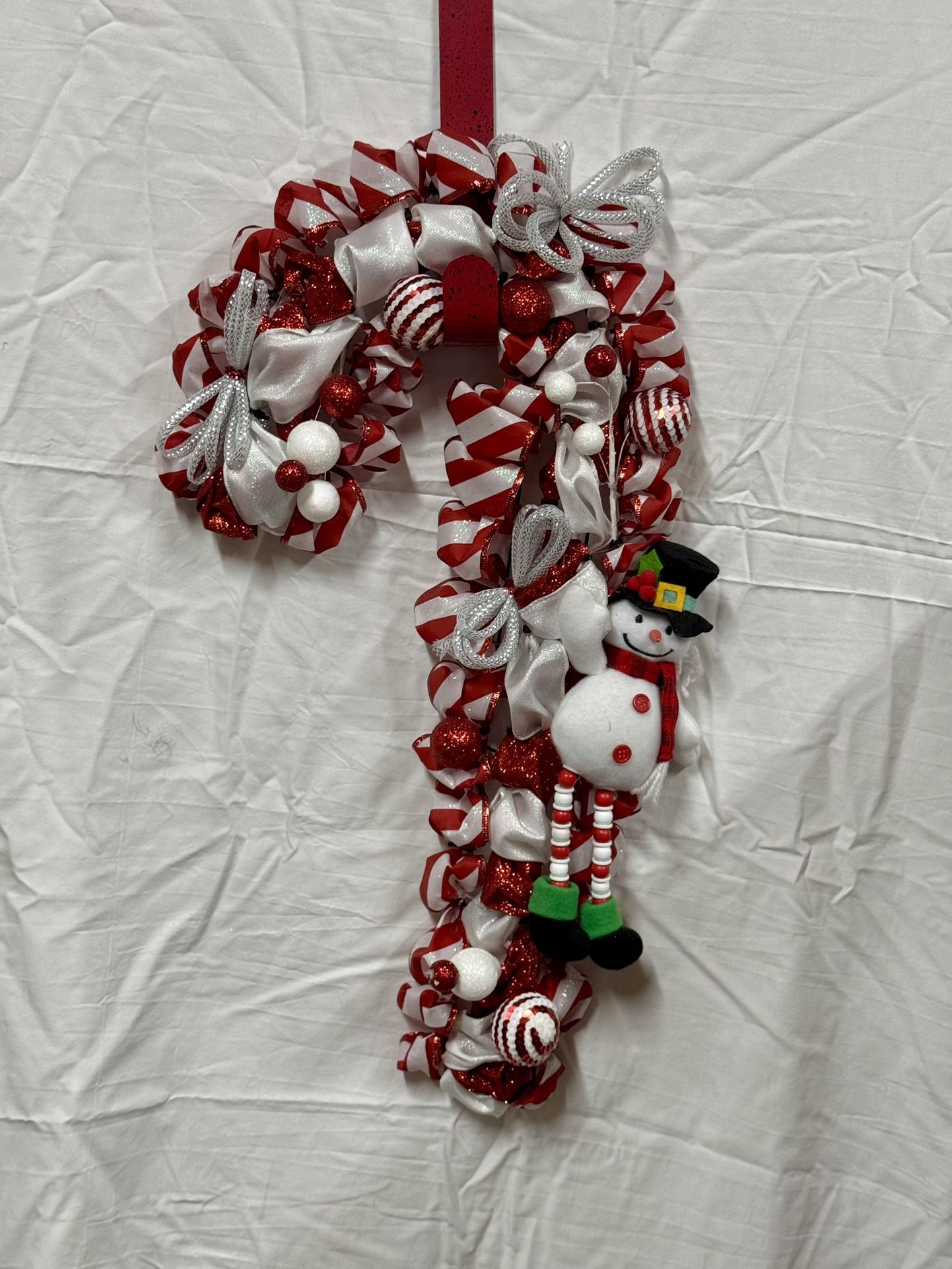 Candy Cane Wreath