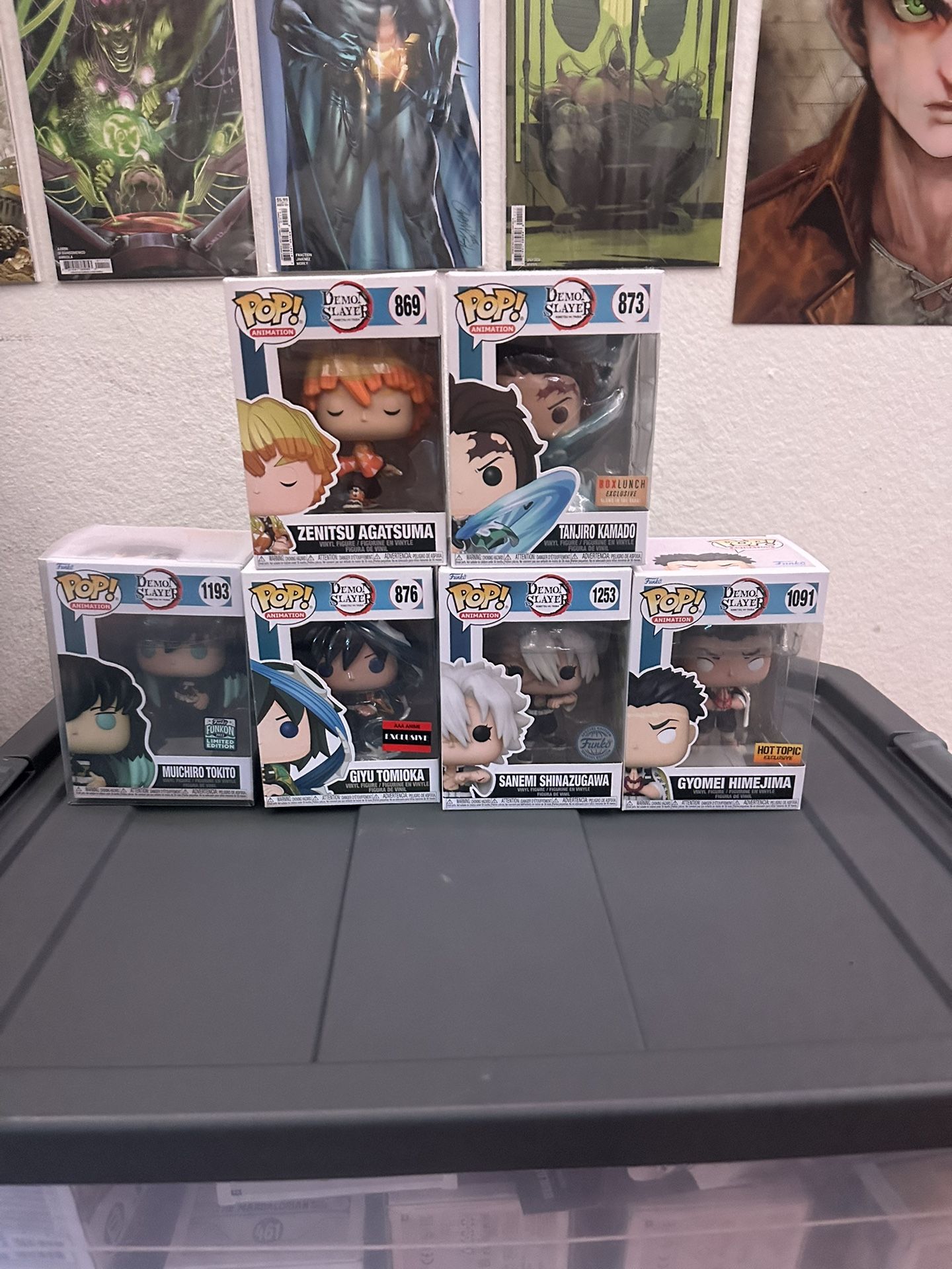 Demon Slayer Funko Pop! Lot – Exclusives & Collectors Set (7 Figures, New in Box)