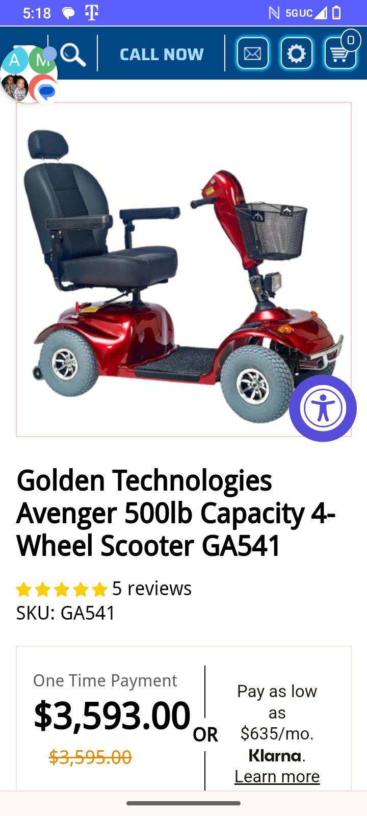 Victory Pride Wheelchair Scooter 