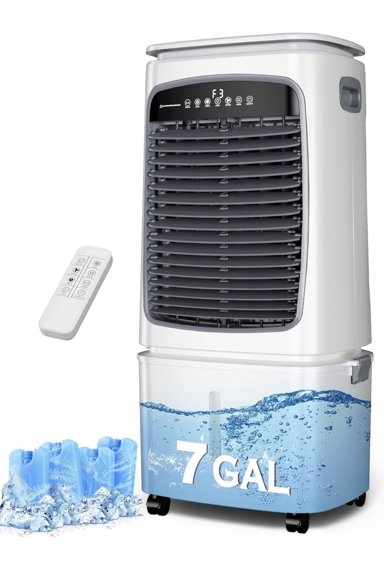 Swamp Cooler, IN Evaporative Air Cooler with Gallon Water