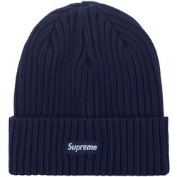 Supreme Overdyed Navy Beanie 