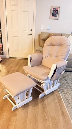 Glider Rocking Chair with Ottoman