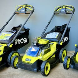 Brand new Ryobi 40V HP Brushless 20" Cordless Electric Battery Multi-Blade Walk Behind Self-Propelled Lawn Mower-6.0 ah Battery & Charger