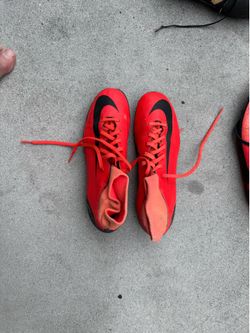 Nike Mercurial Soccer Cleats Red Orange Size 8.5