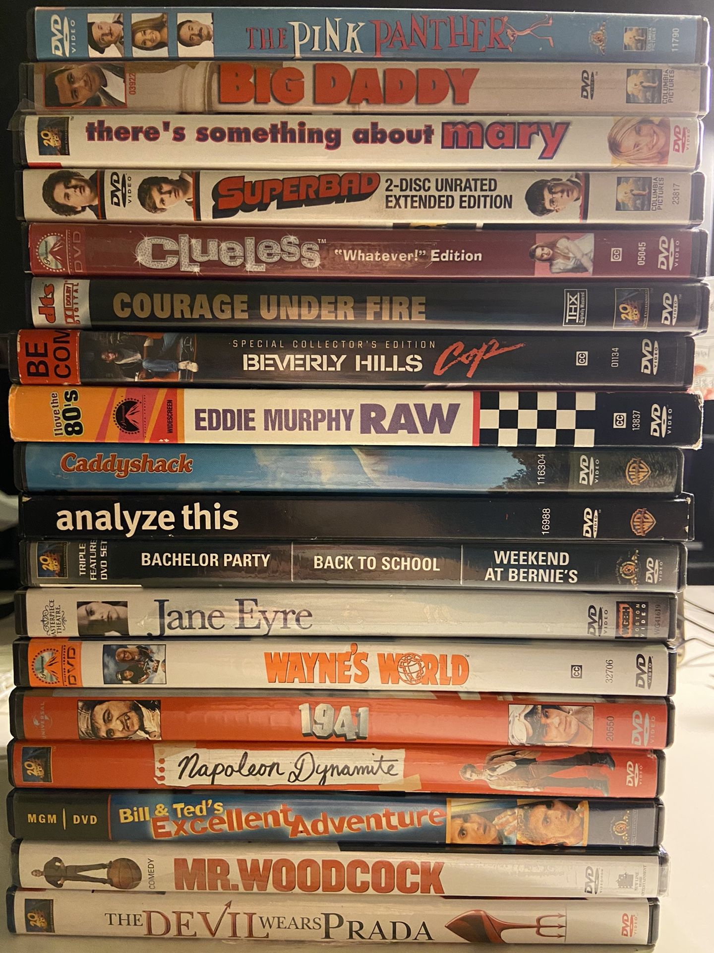 DVDs 5 for $10