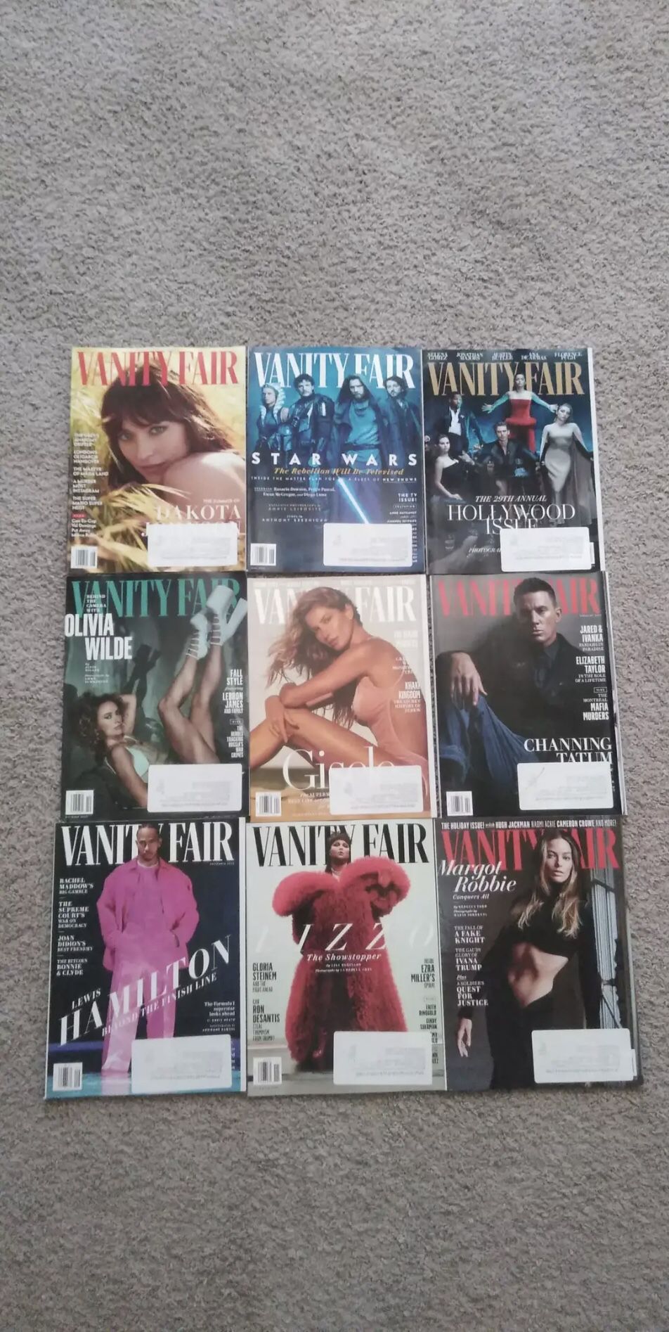 9 Brand New Vanity Fair Magazines ( Price For All ) 