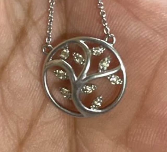 Silver Diamond Necklace