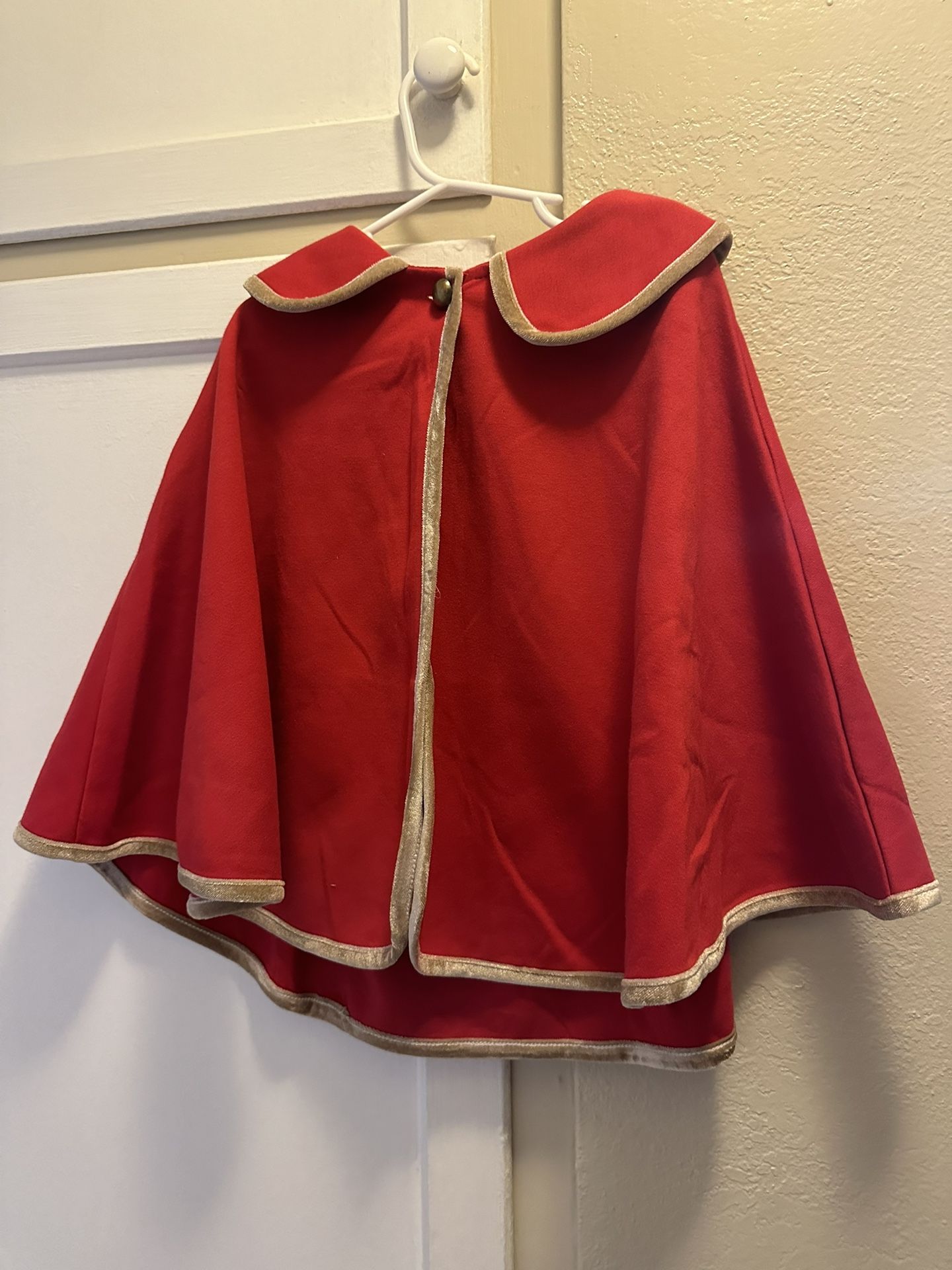 Red Pancho Little Girls Size 6