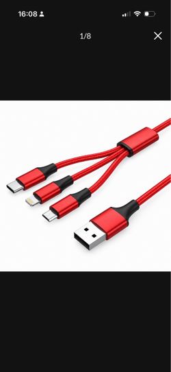 UNITEK 3-in-1 Charging Cable 4PCS