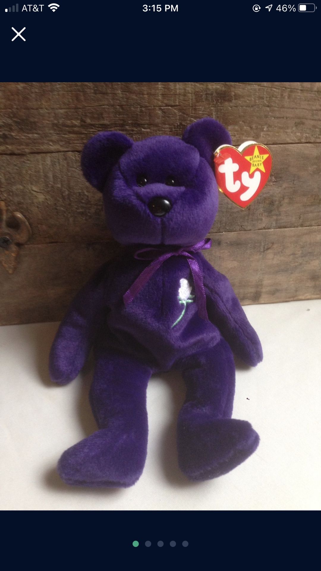 "Princess" Diana Ty Beanie Babies Collection Original RETIRED MINT