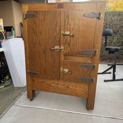 Antique Icebox Refrigerator