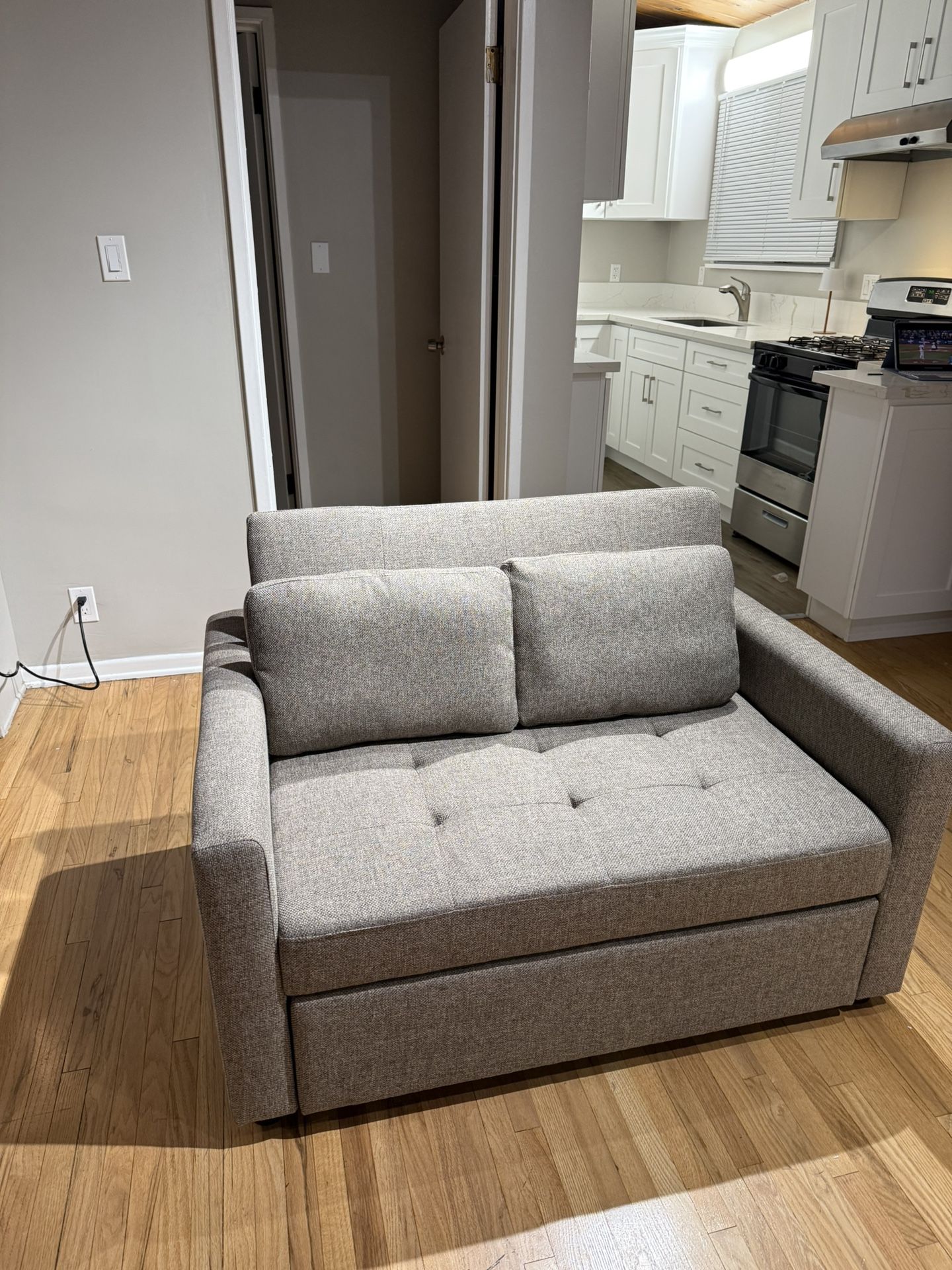 48.5” convertible sofa bed 3-1 upholstered reclining sleeper