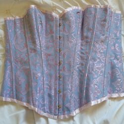 Pink & Baby Blue Corset