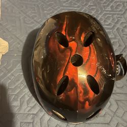 Bike Helmet Flaming Design