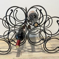 Metal Wine Rack- 8 Bottles