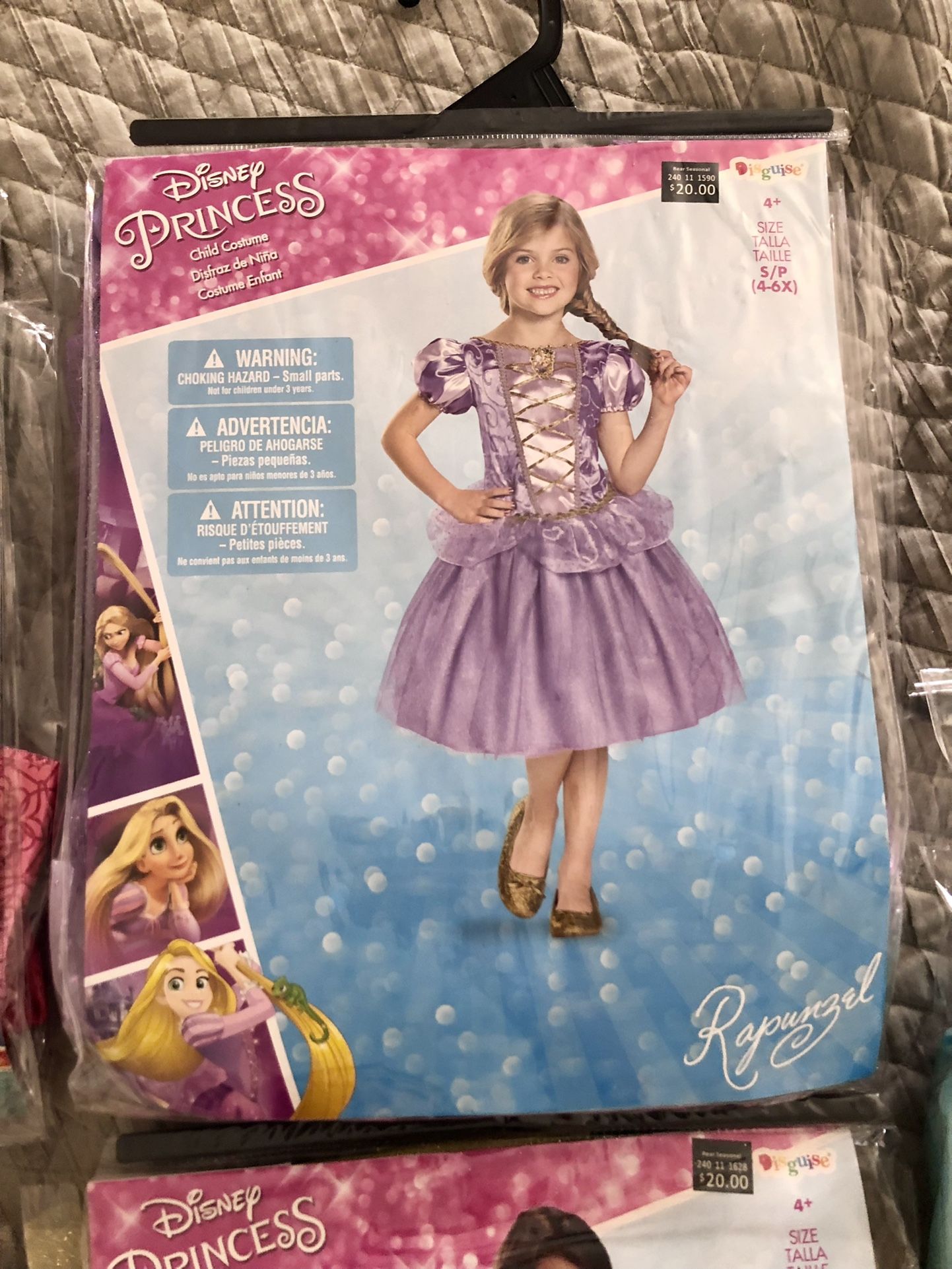 New Disney Princess Rapunzel Costume Dress