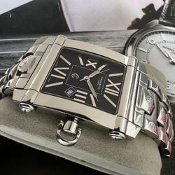 Swiss Charriol Colvmbvs Stainless Steel Watch – 45mm x 34mm. Sapphire crystals.  Elegant Charriol Colvmbvs by the renowned Swiss brand Charriol. • Swi