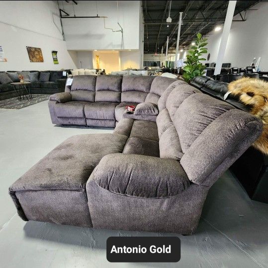 Big Sale 💥 Benlocke 6 Piece Reclining Sectional With Chaise ✅In Stock 🚚Fast Delivery
