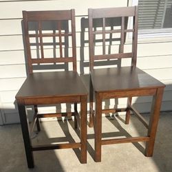 New, Firm, Twin Star Home, Set of 2, Counter Bar Stools, Brown