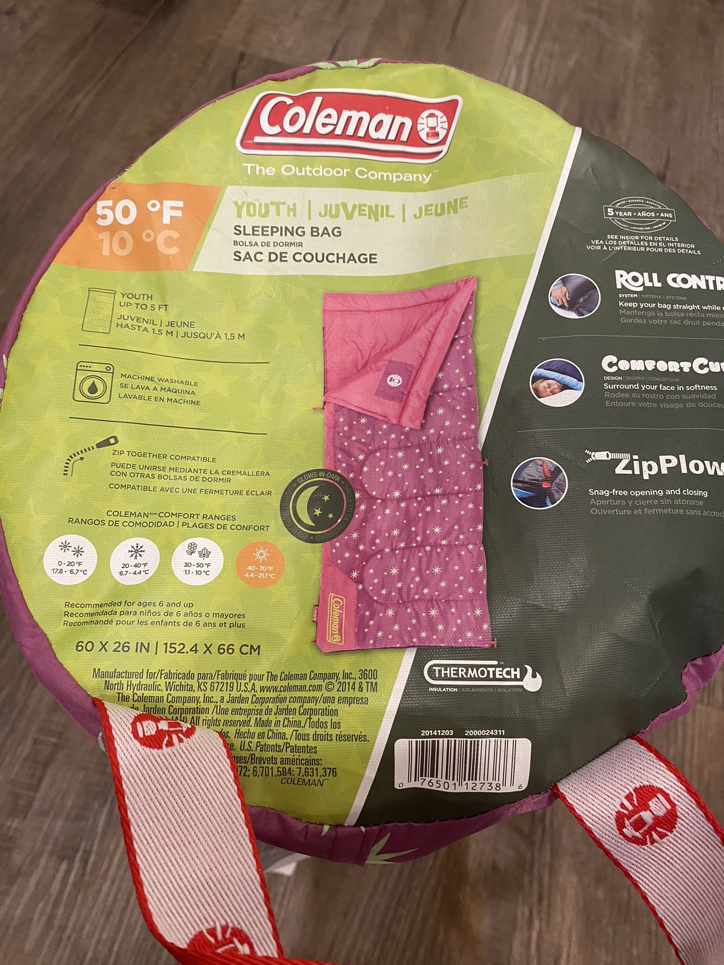 Coleman Junior Sleeping Bag (only Used Indoor Once)