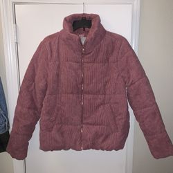 Dusty Rose Pink Puffy Jacket Small/Medium - NEVER WORN