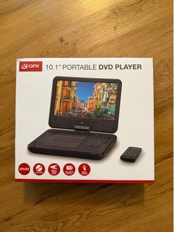 GPX PD1053BX 10.1" Display in Portable DVD Player With Accessories - Brand New