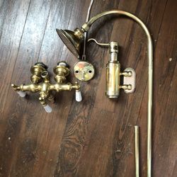 Solid Polished BRASS Faucet/Shower Set