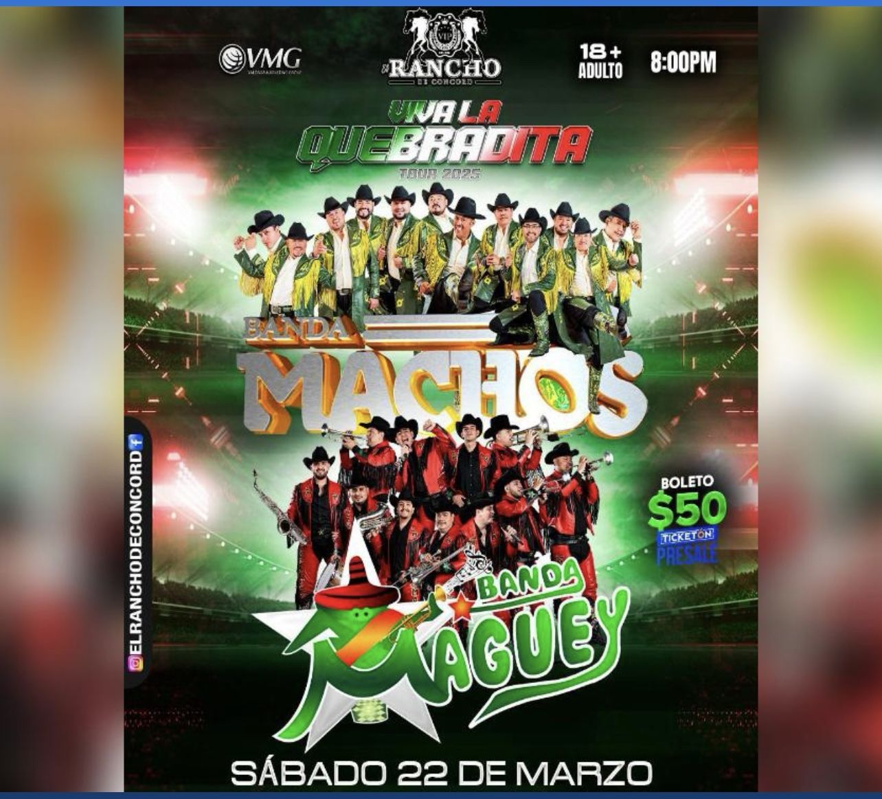 Tickets to Banda Machos and Banda Maguey