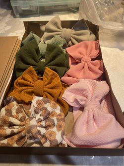 Baby bow headwraps 