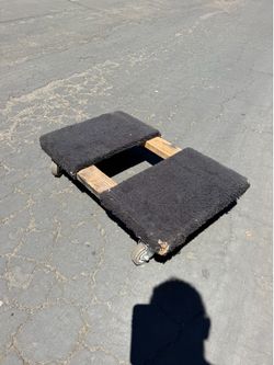 Heavy Duty Furniture Dolly Moving Cart 32” x 20” Carpeted Platform on Casters