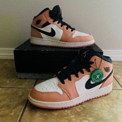 Nike Air Jordan 1 Mid Pink Quartz | Size 8.5 Women’s | Size 7 Men’s
