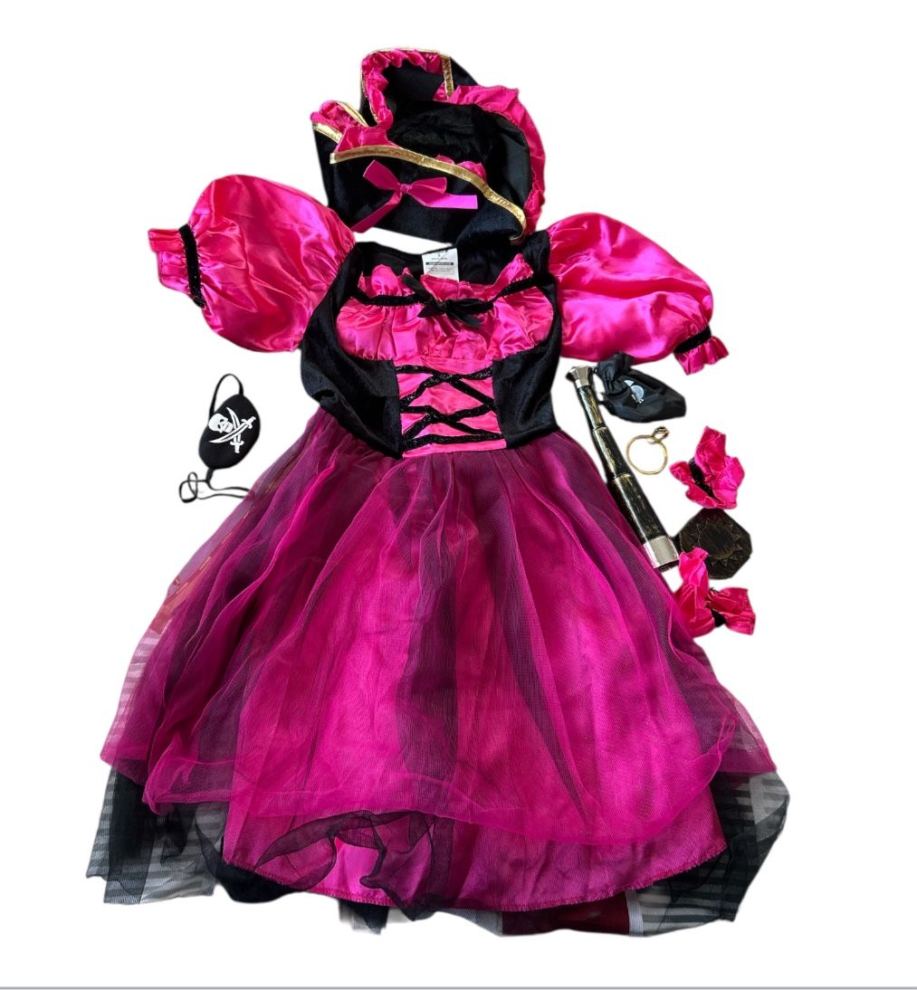 Pirate Halloween Dress For Girls -7or 8 Ages