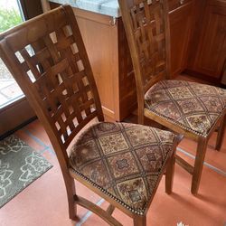 4 Handmade Dining Room Chairs