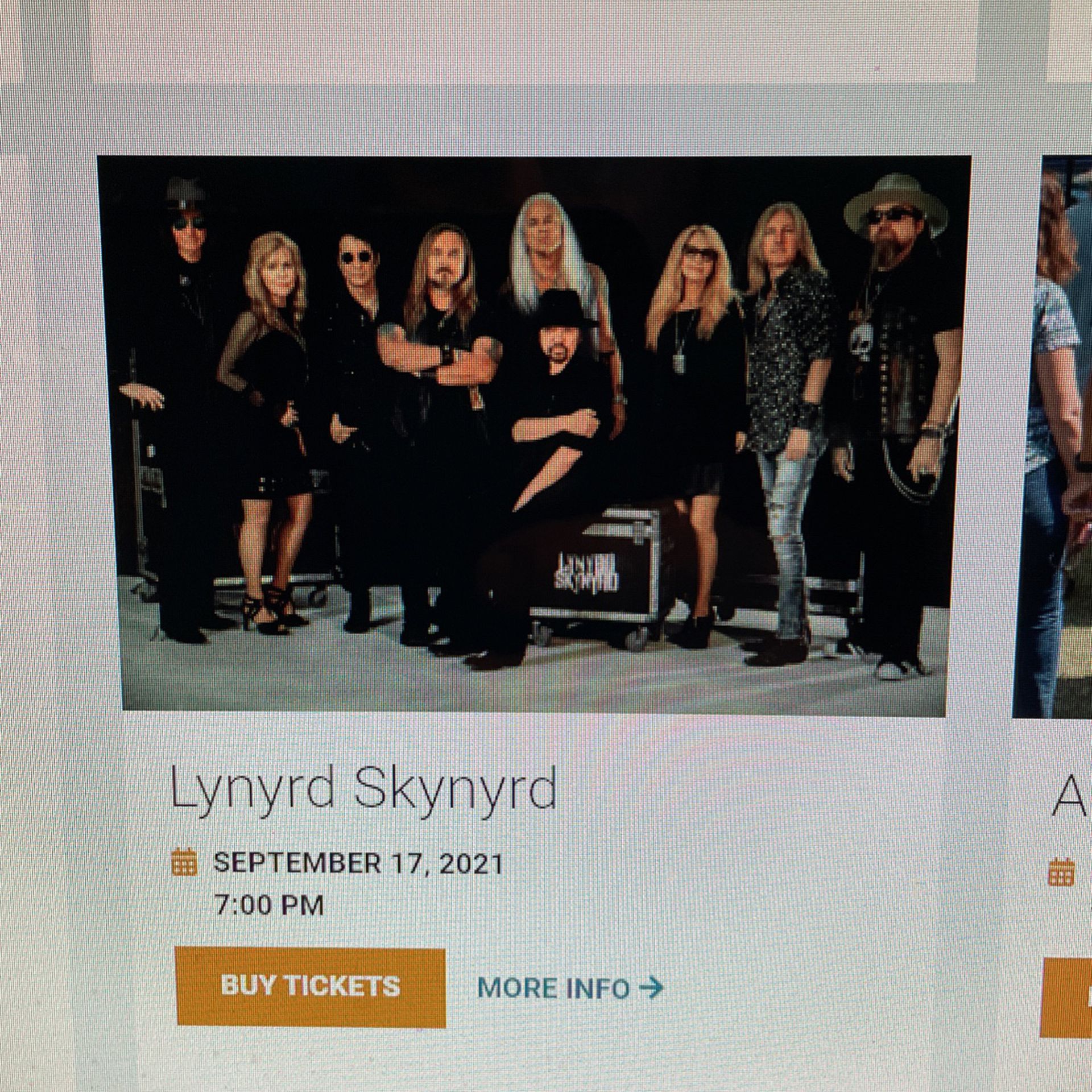 Lynyrd Skynyrd Tix For Sale