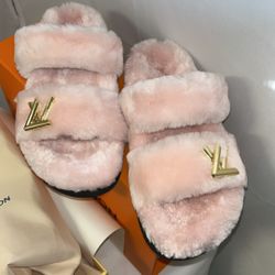 LV Fluff Mules