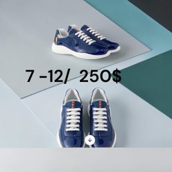 Prada America's Cup Sneakers Blue