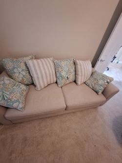 Cloth Sofa and Loveseat Set