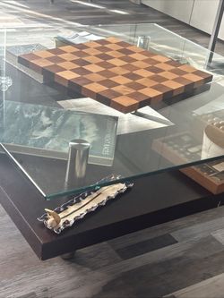 Glass Top Large Coffee Table