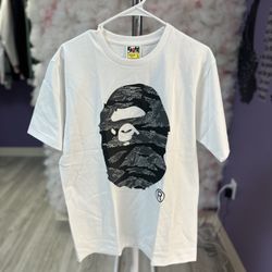 Bape Tee White Tiger Camo 