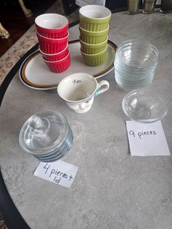 24 miscellaneous glass containers